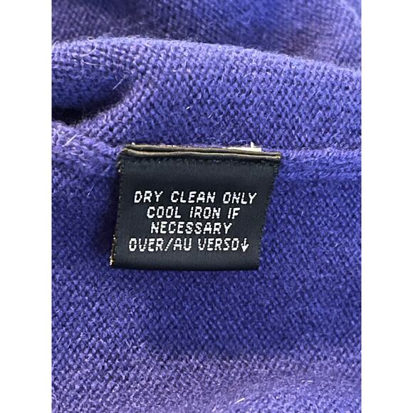 NWT Dana Buchman Blue 100% Cashmere Square Neck lightweight‎ Sweater Size XL - Picture 6 of 6